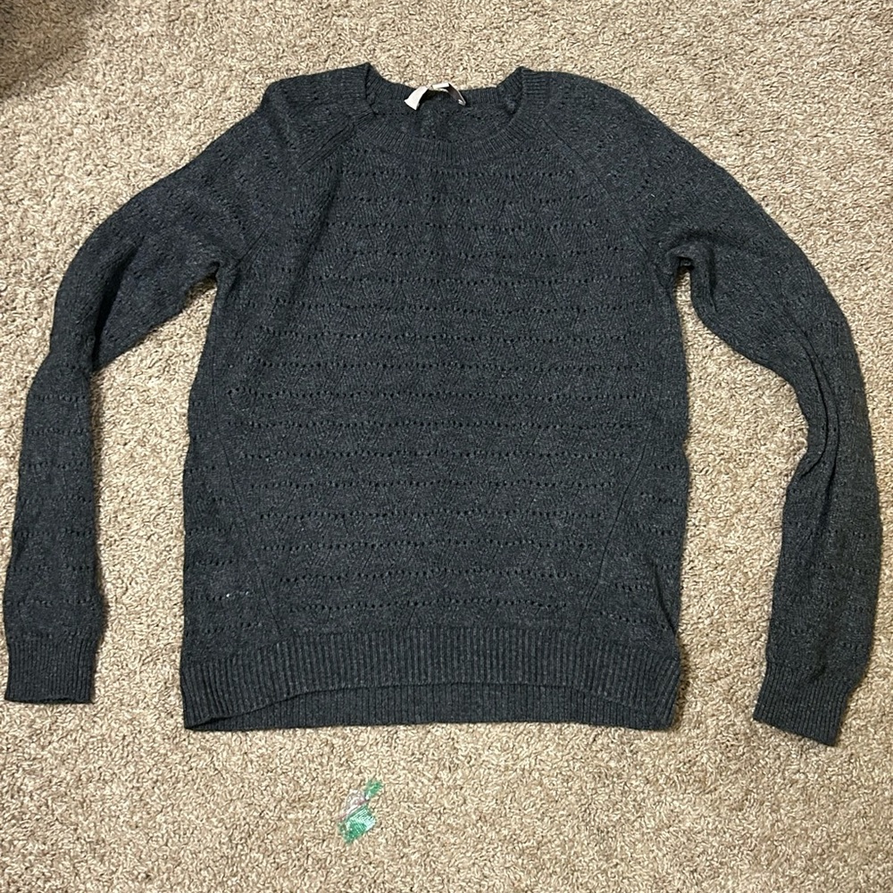 Charcoal gray Loft sweater, size M